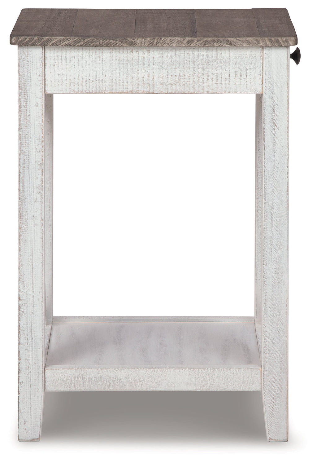 Adalane White & Gray Accent Table
