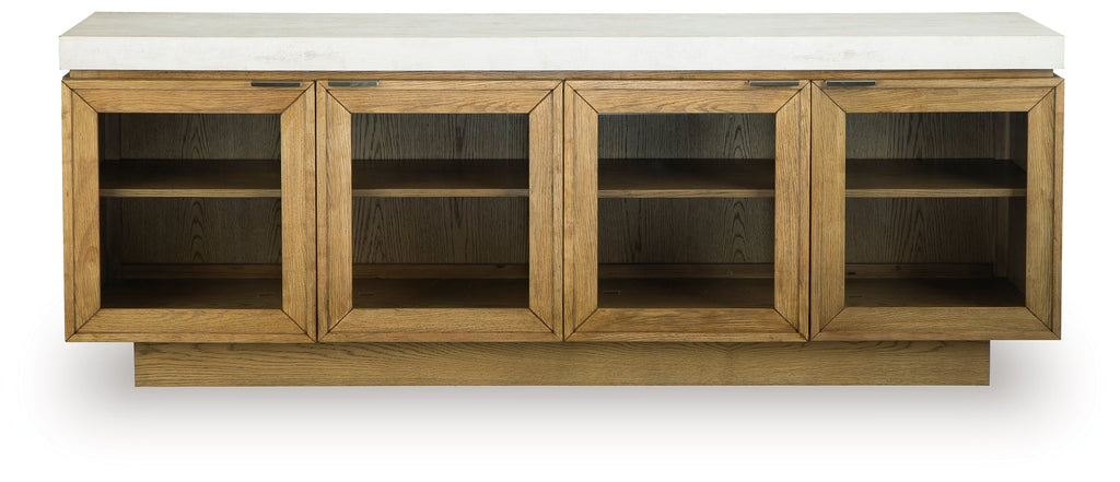 Adanworth Light Brown/Gray Accent Cabinet
