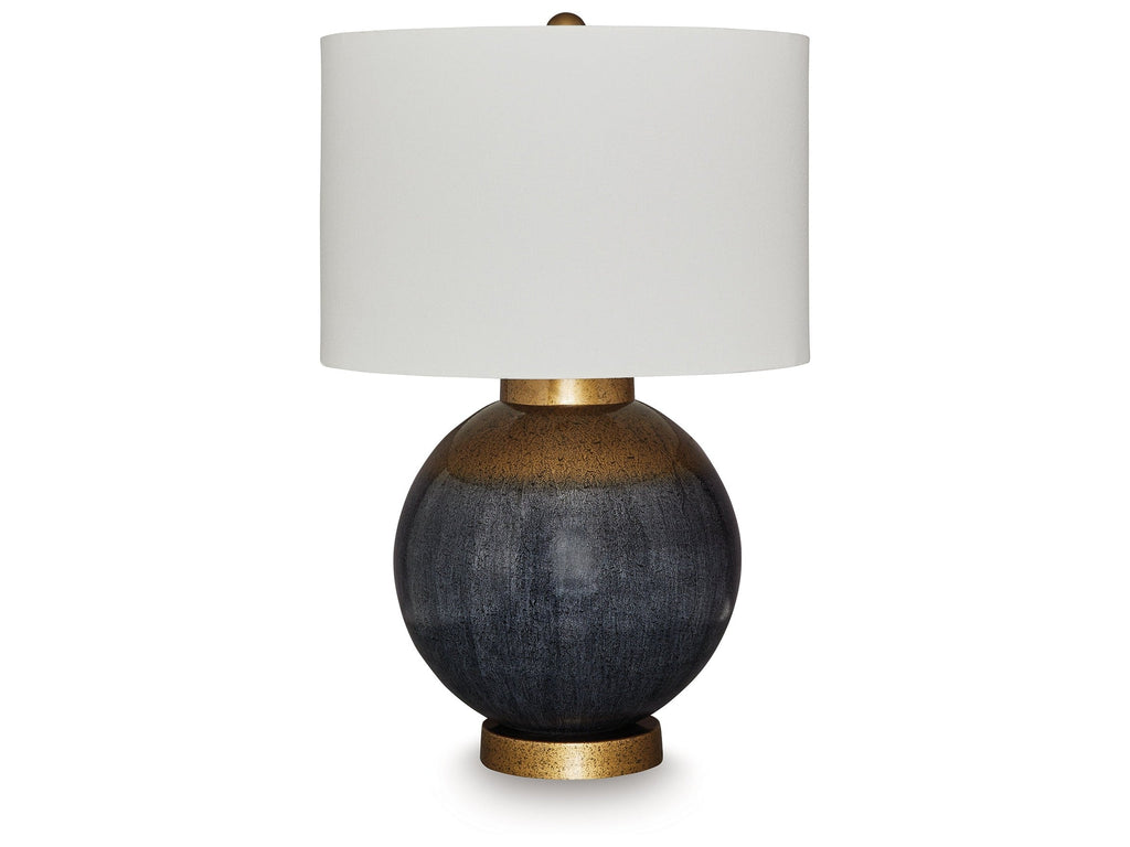 Adara Blue/Gold Finish Table Lamp