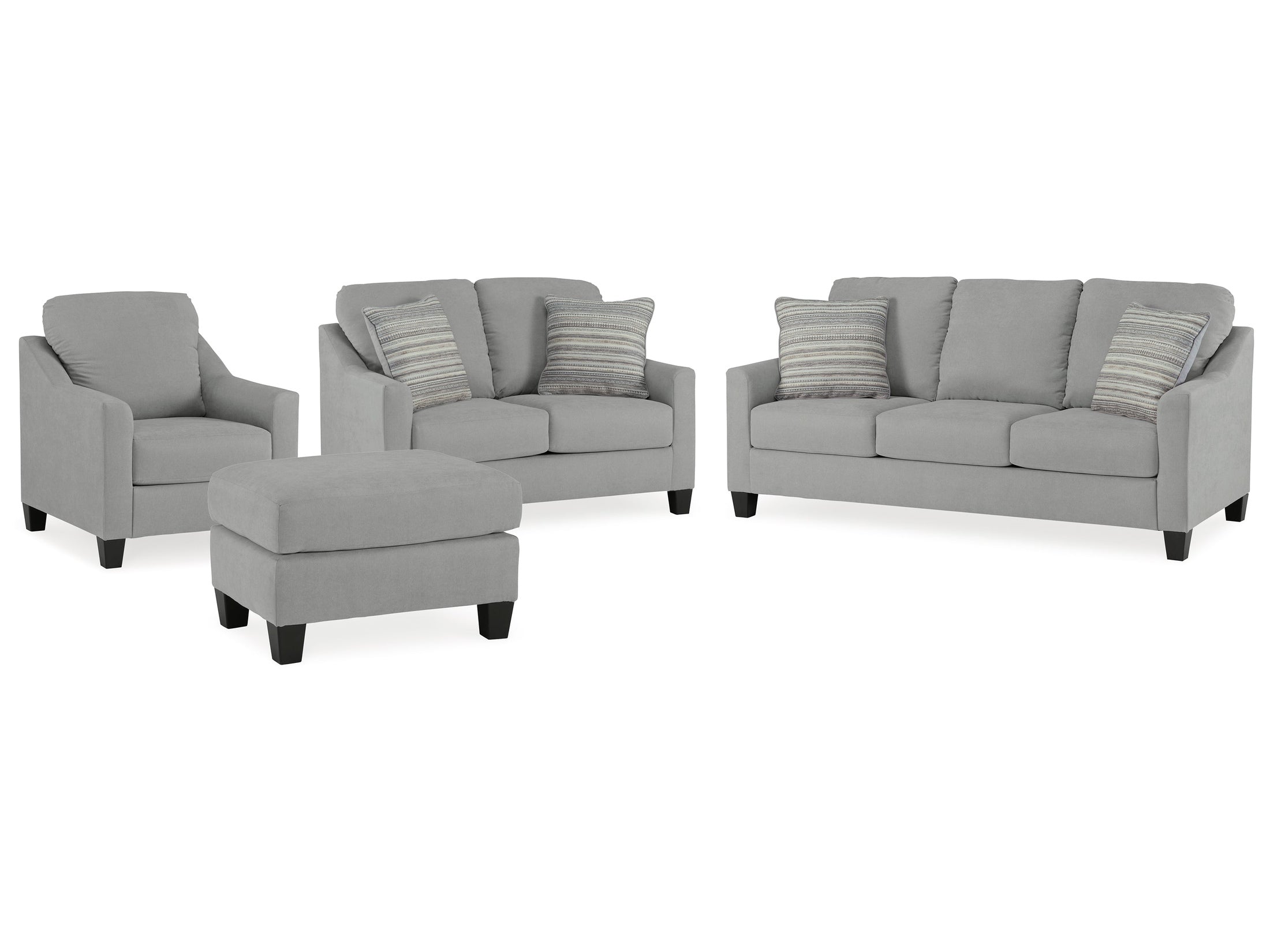 Adlai Shadow Sofa & Loveseat & Chair & Ottoman