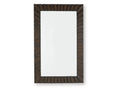 Advin Dark Brown Accent Mirror