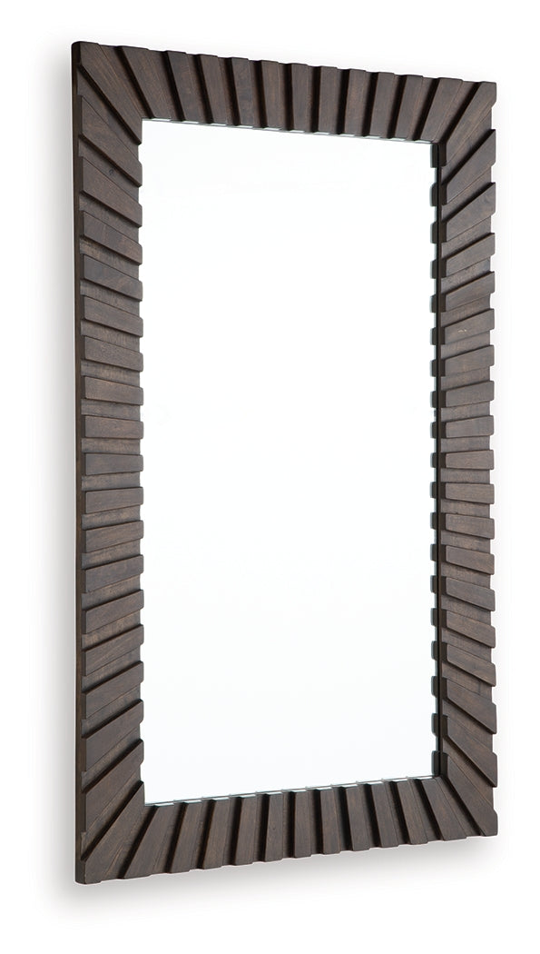 Advin Dark Brown Accent Mirror