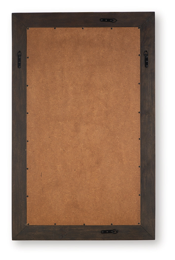 Advin Dark Brown Accent Mirror