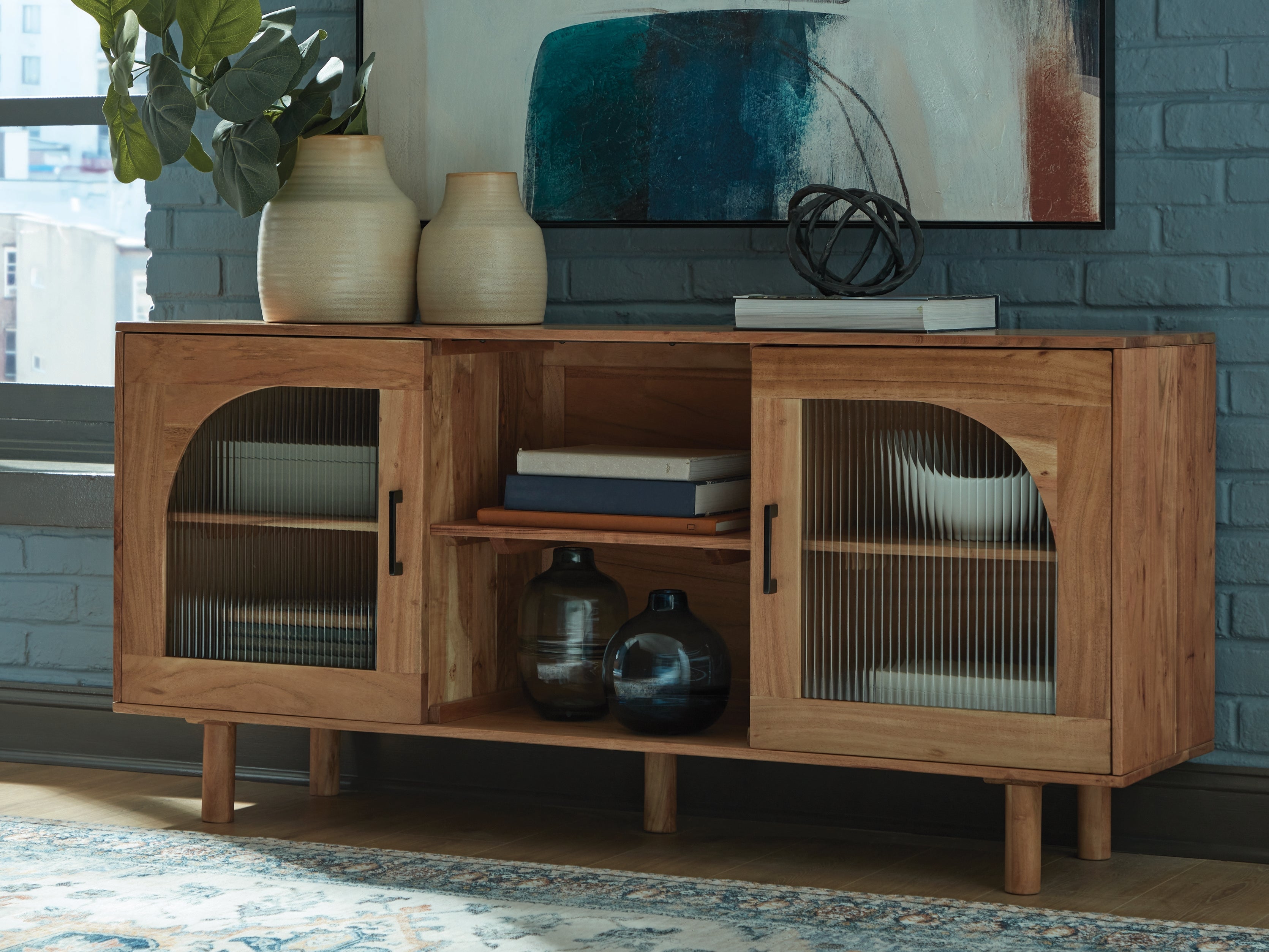Adway Natural Brown Accent Cabinet