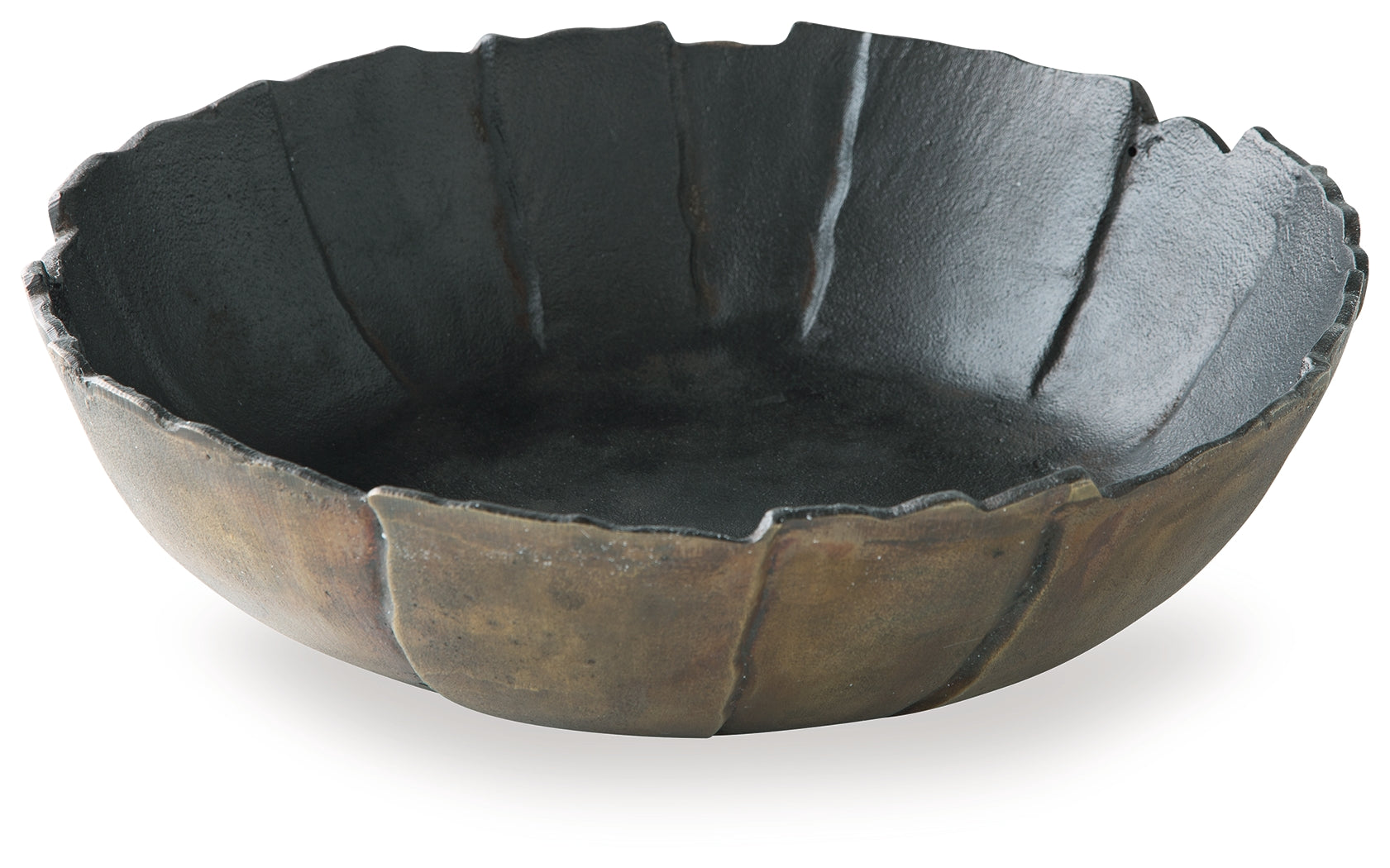 Aidman Black/Antique Gold Bowl