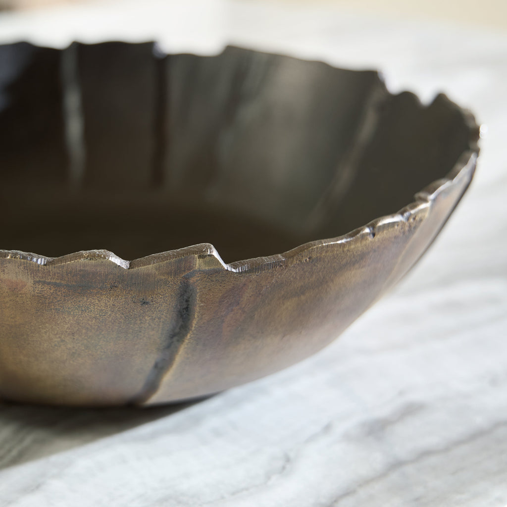 Aidman Black/Antique Gold Bowl