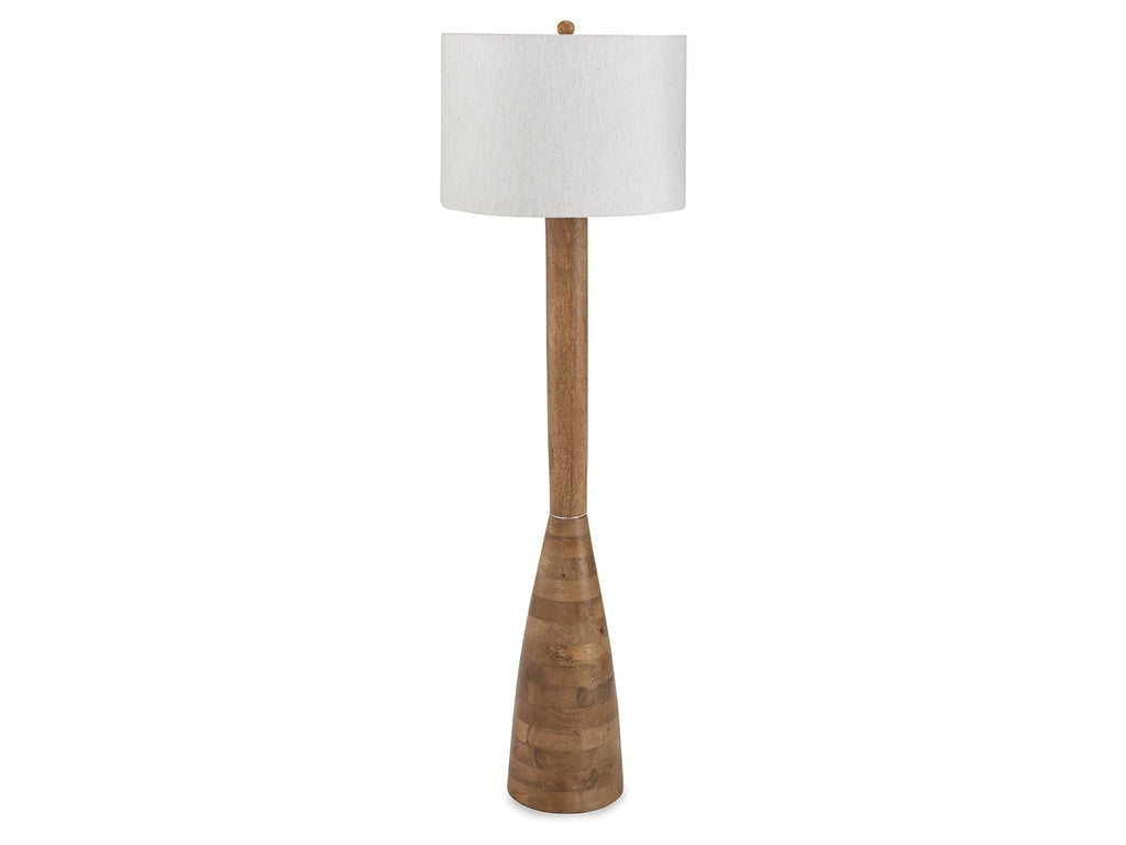 Ailsa Natural Brown Wood Floor Lamp (1/CN)