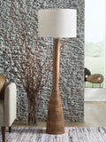 Ailsa Natural Brown Wood Floor Lamp (1/CN)