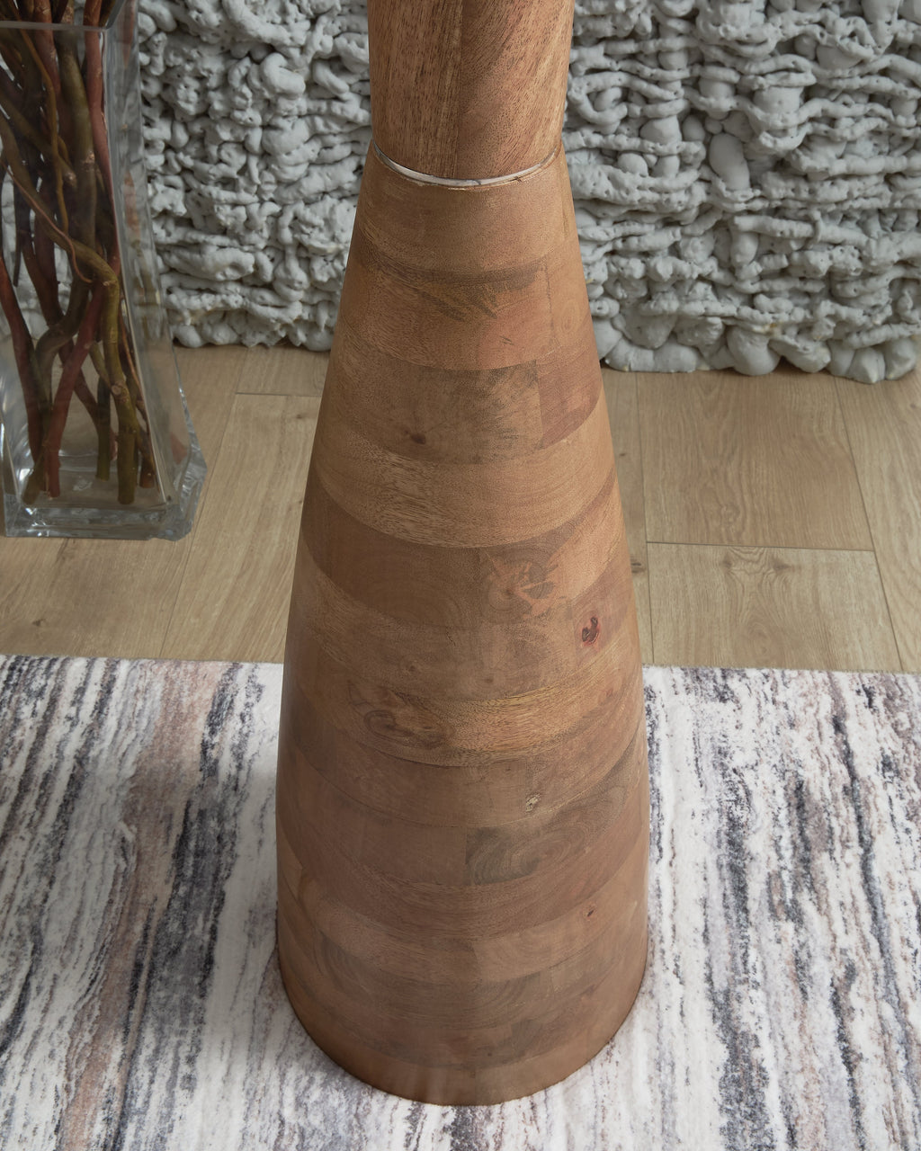 Ailsa Natural Brown Wood Floor Lamp (1/CN)