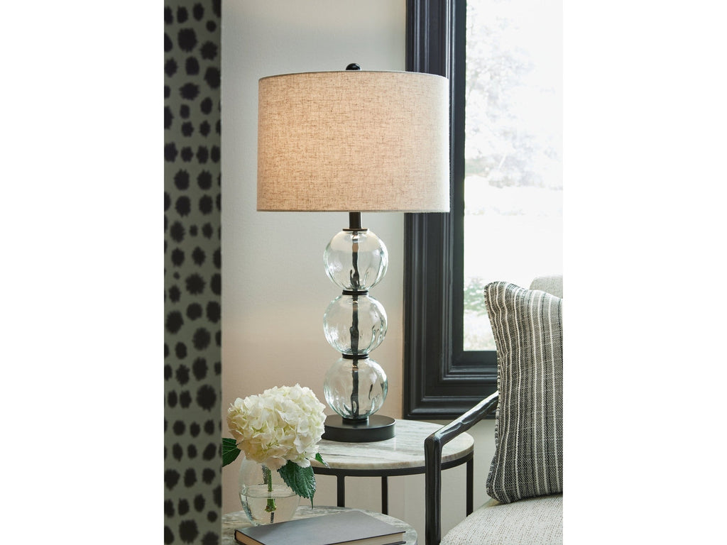 Airbal Clear/Black Table Lamp (Set of 2)