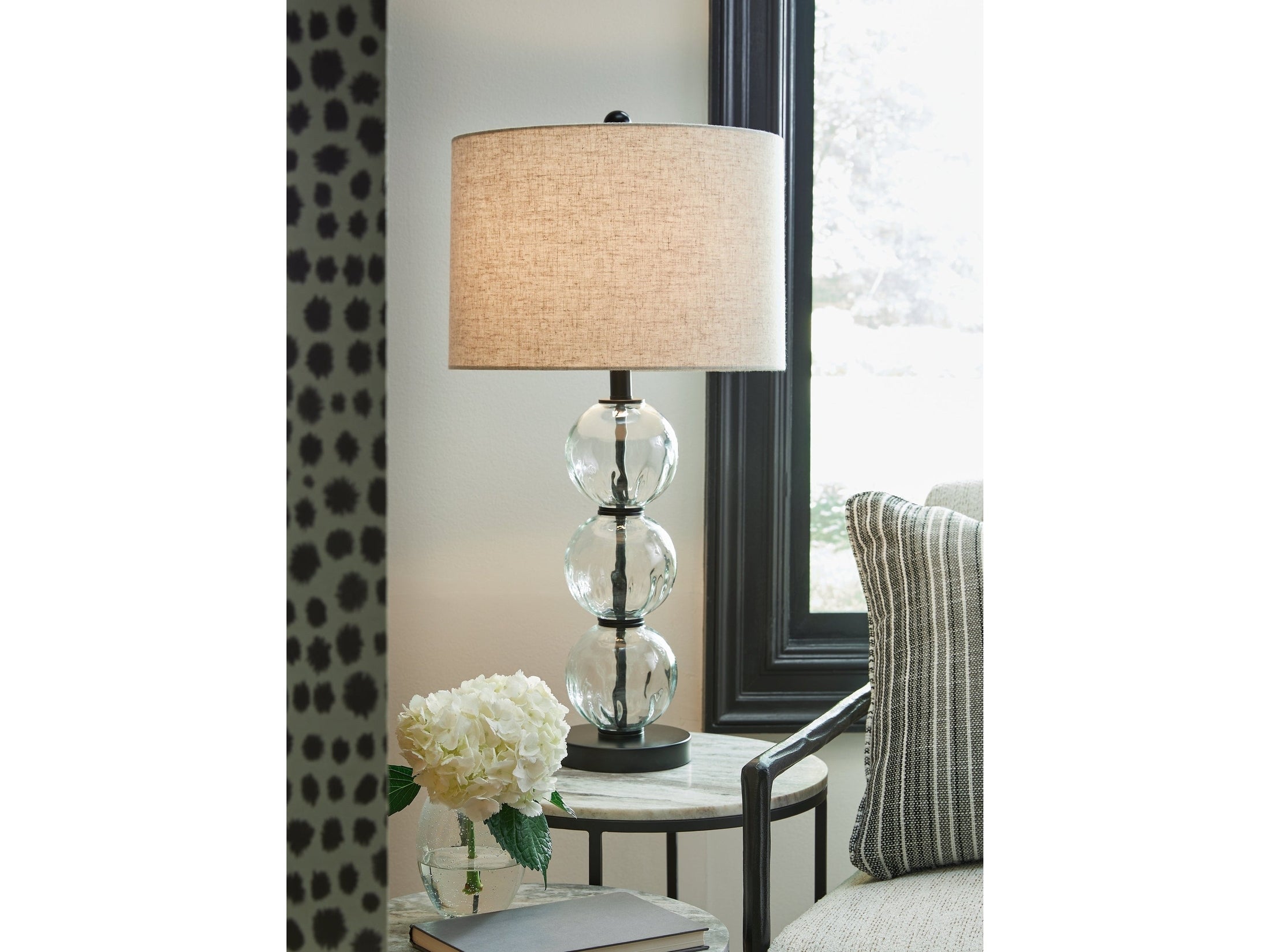 Airbal Clear/Black Table Lamp (Set of 2)