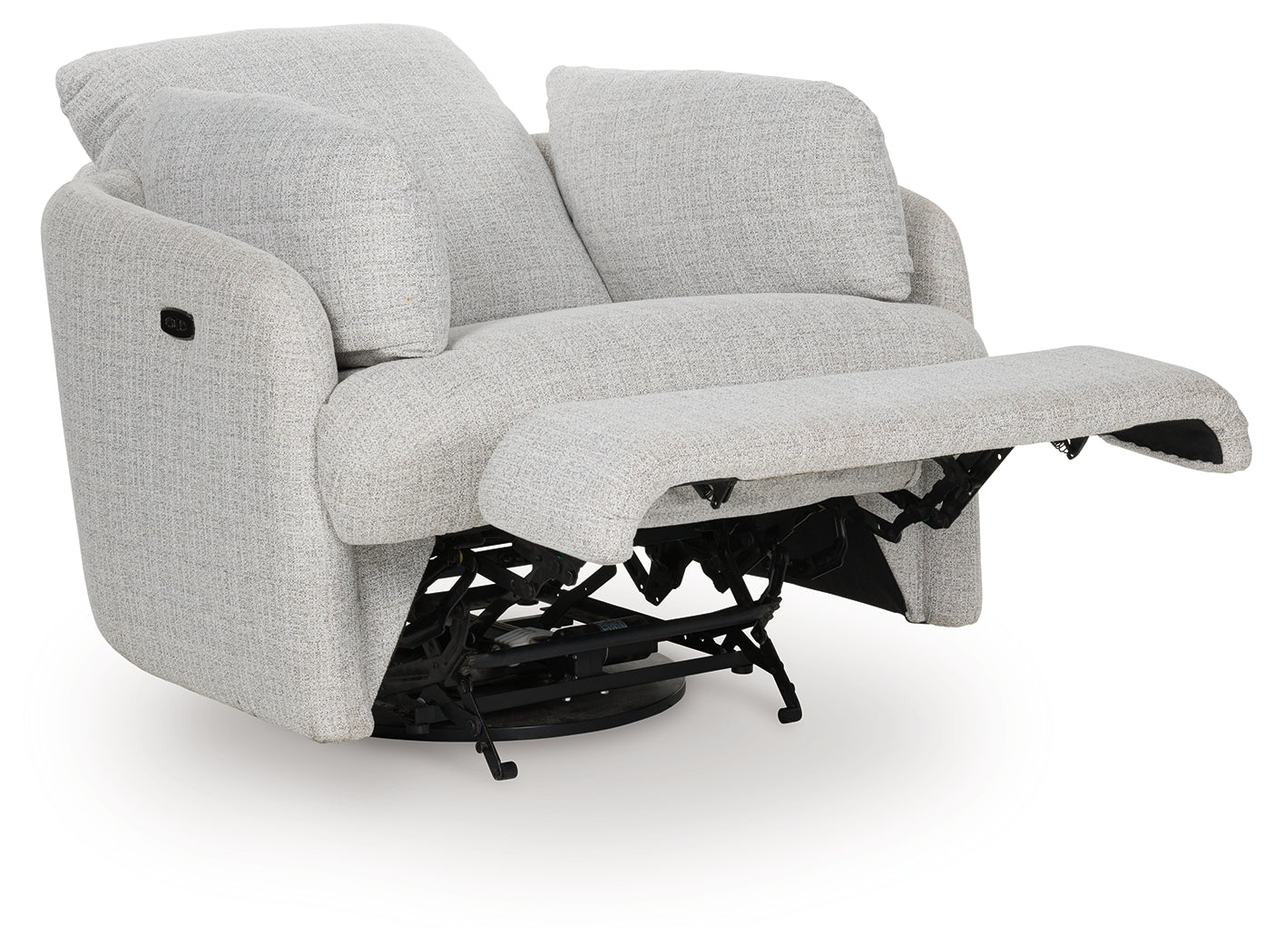 Alainmont Next-Gen Nuvella Stone Swivel Power Recliner