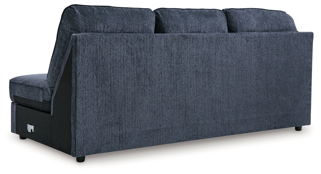 Albar Place Cobalt 2-Piece Sectional & Ottoman