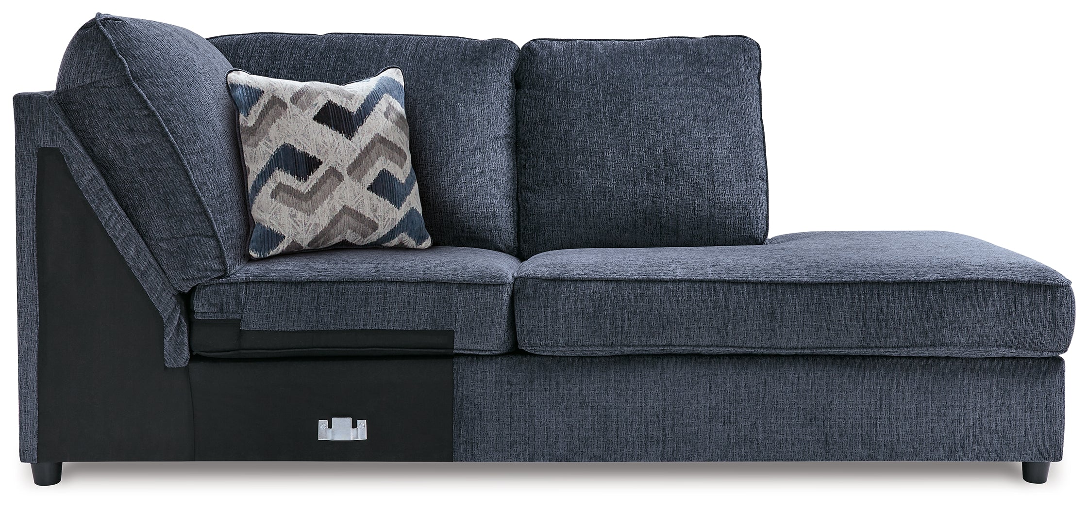 Albar Place Cobalt 2-Piece Sectional & Ottoman