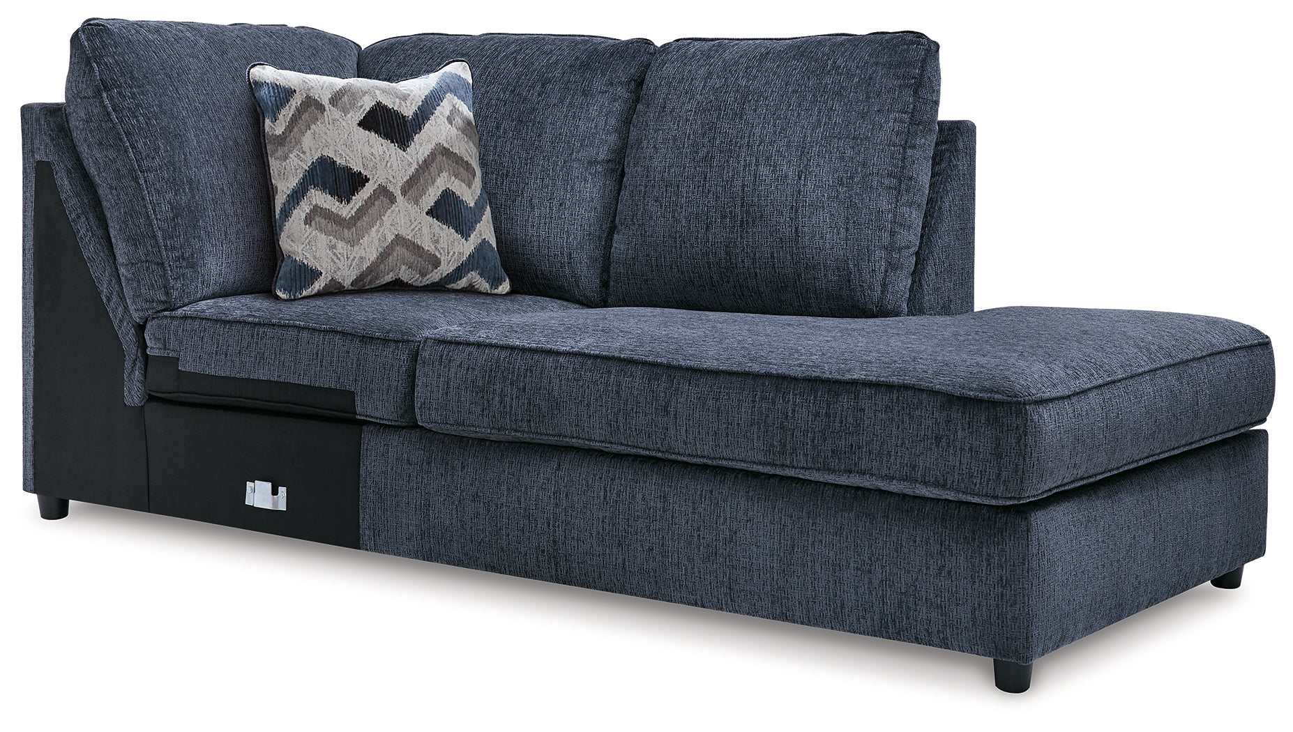 Albar Place Cobalt 2-Piece Sectional & Ottoman