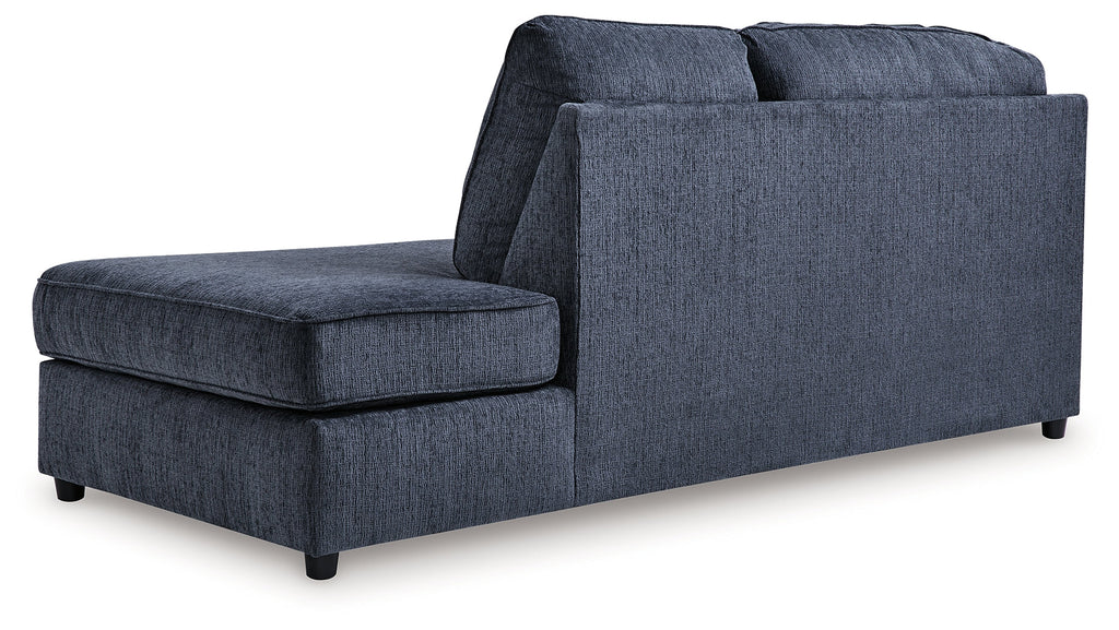 Albar Place Cobalt 2-Piece Sectional & Ottoman