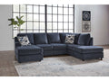 Albar Place Cobalt 2pc Sectional w/ RAF Corner Chaise
