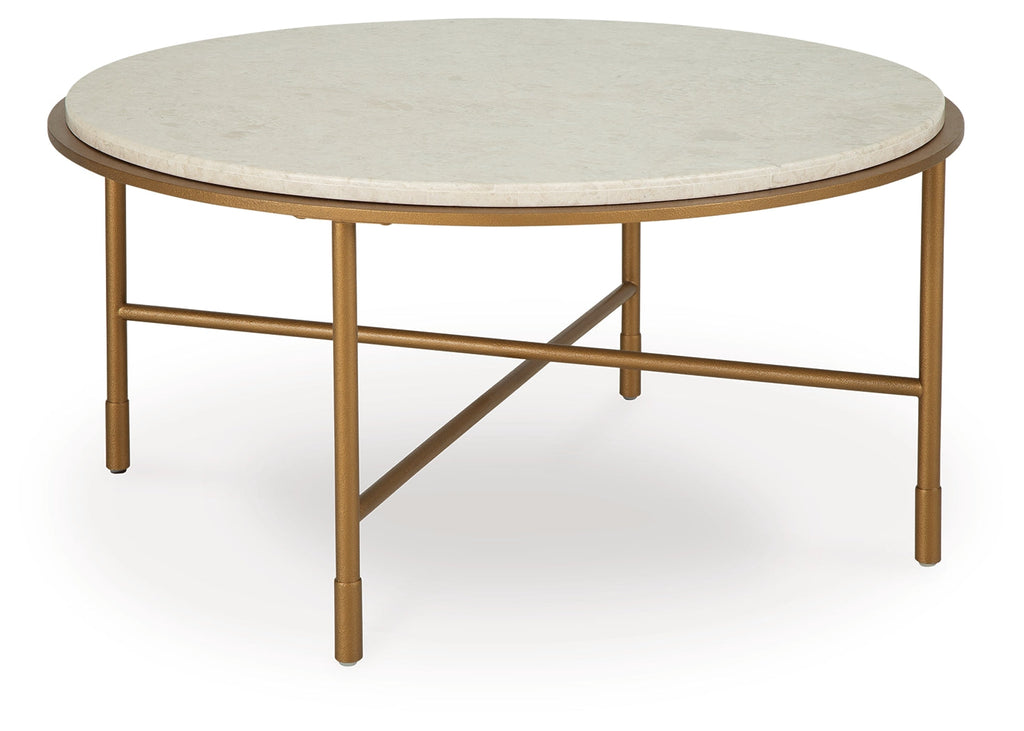 Alben Antique Gold Coffee Table