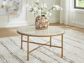 Alben Antique Gold Coffee Table