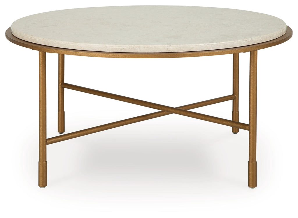Alben Antique Gold Coffee Table