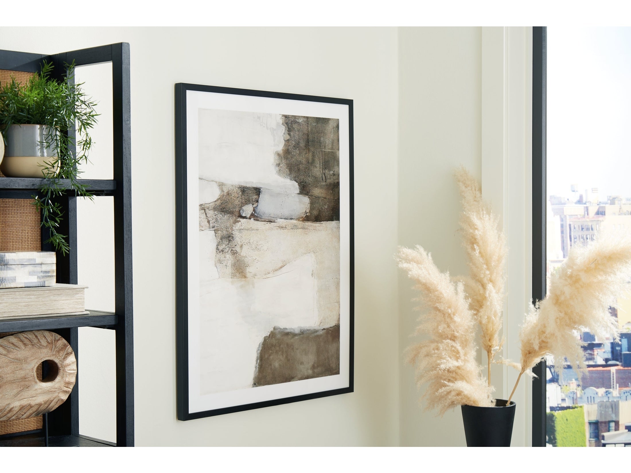 Aldricton Brown/White Wall Art