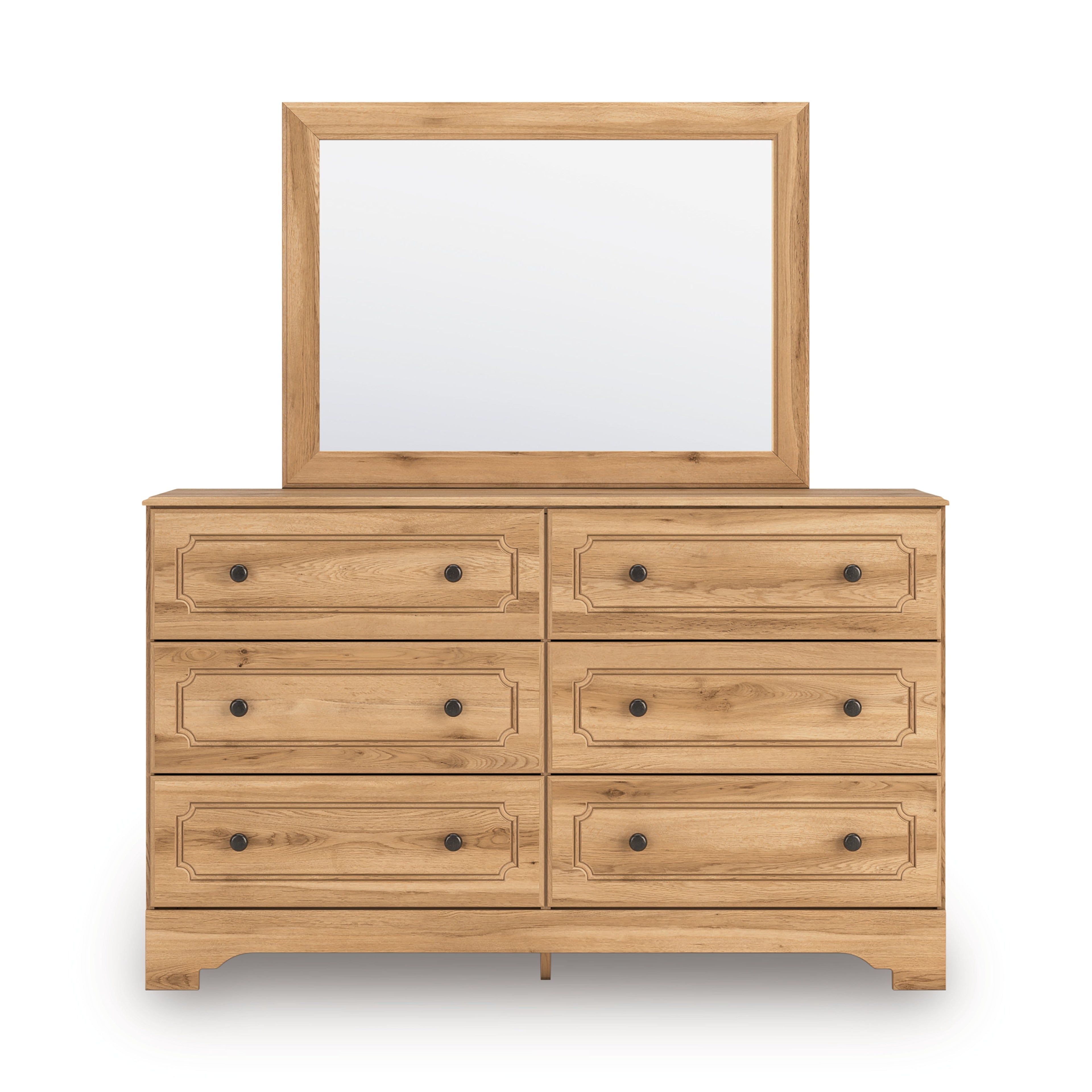 Aleaport Warm Brown Dresser and Mirror