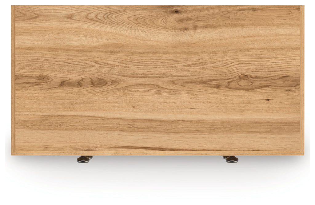 Aleaport Warm Brown Five Drawer Chest