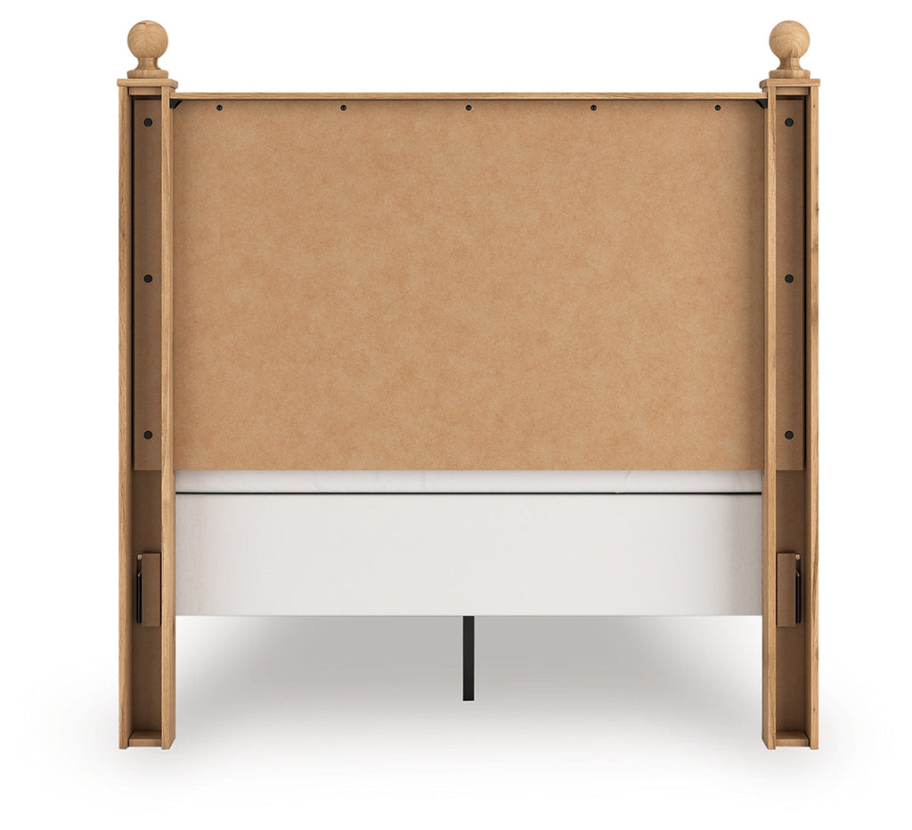 Aleaport Warm Brown Full Panel Bed, Dresser and Mirror