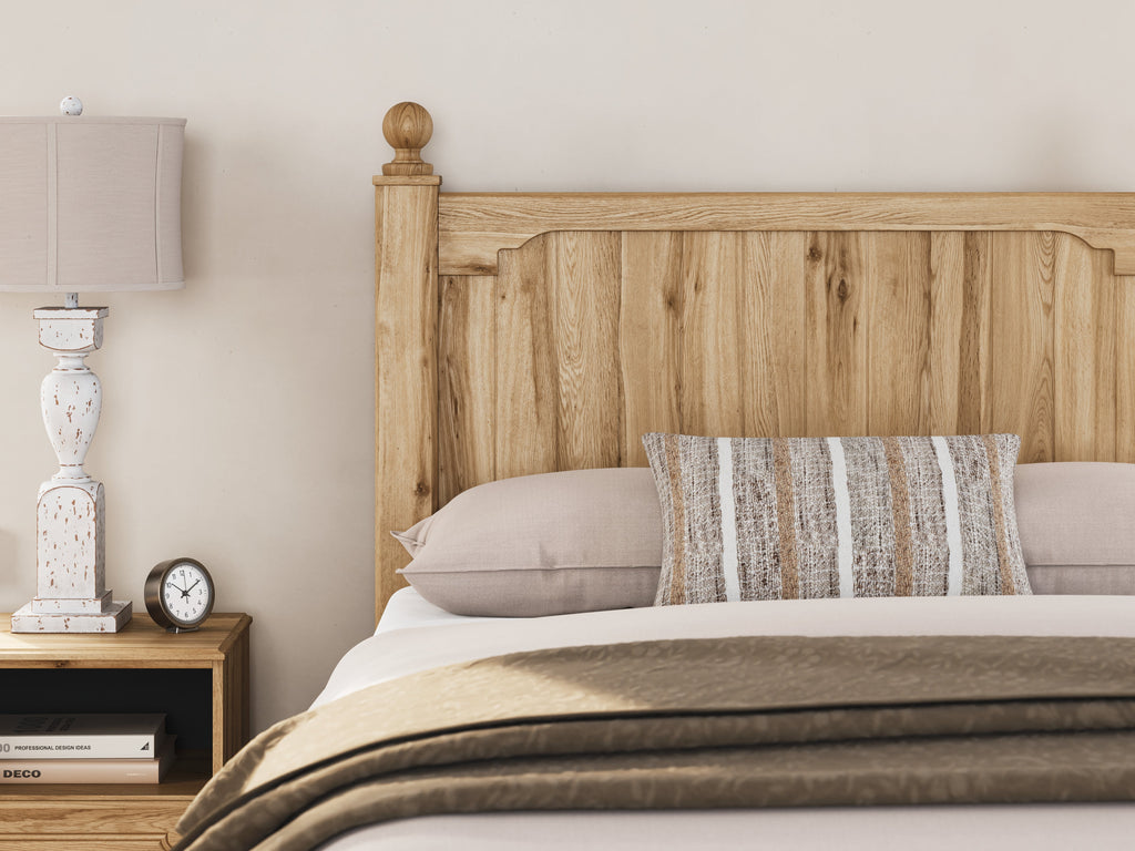 Aleaport Warm Brown Full Panel Bed, Dresser and Mirror