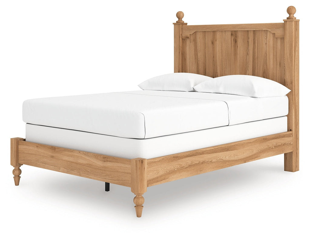 Aleaport Warm Brown Full Panel Bed
