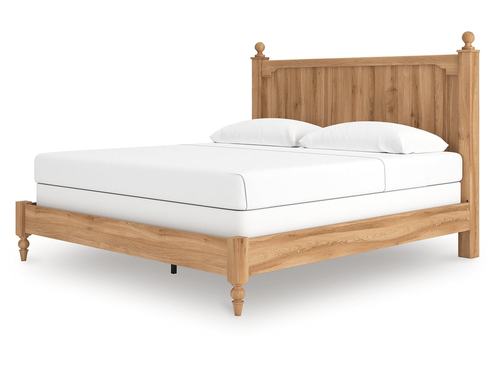 Aleaport Warm Brown King Panel Bed