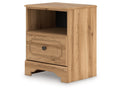 Aleaport Warm Brown One Drawer Night Stand