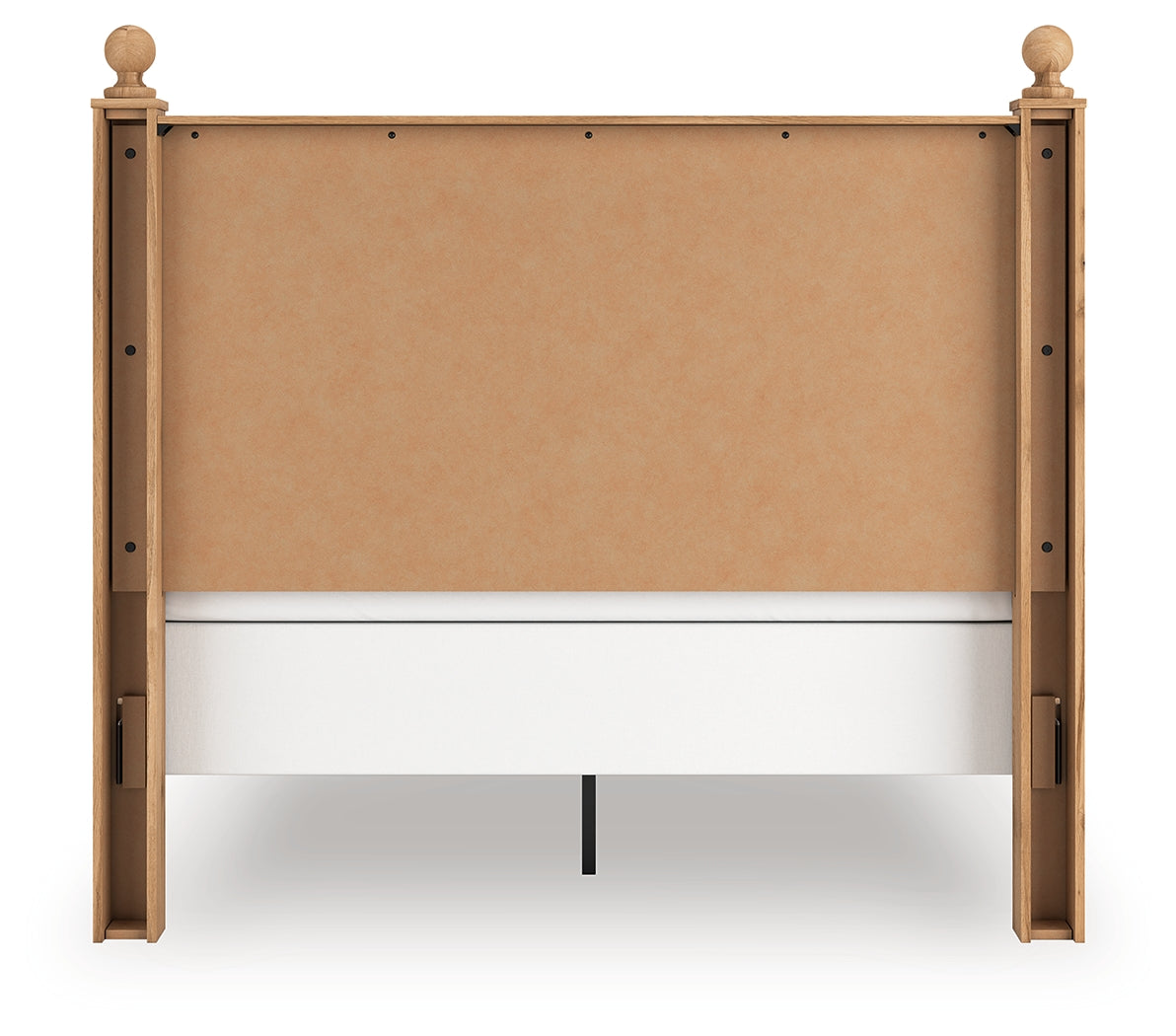 Aleaport Warm Queen Panel Bed, Dresser, Mirror and Nightstand, Brown