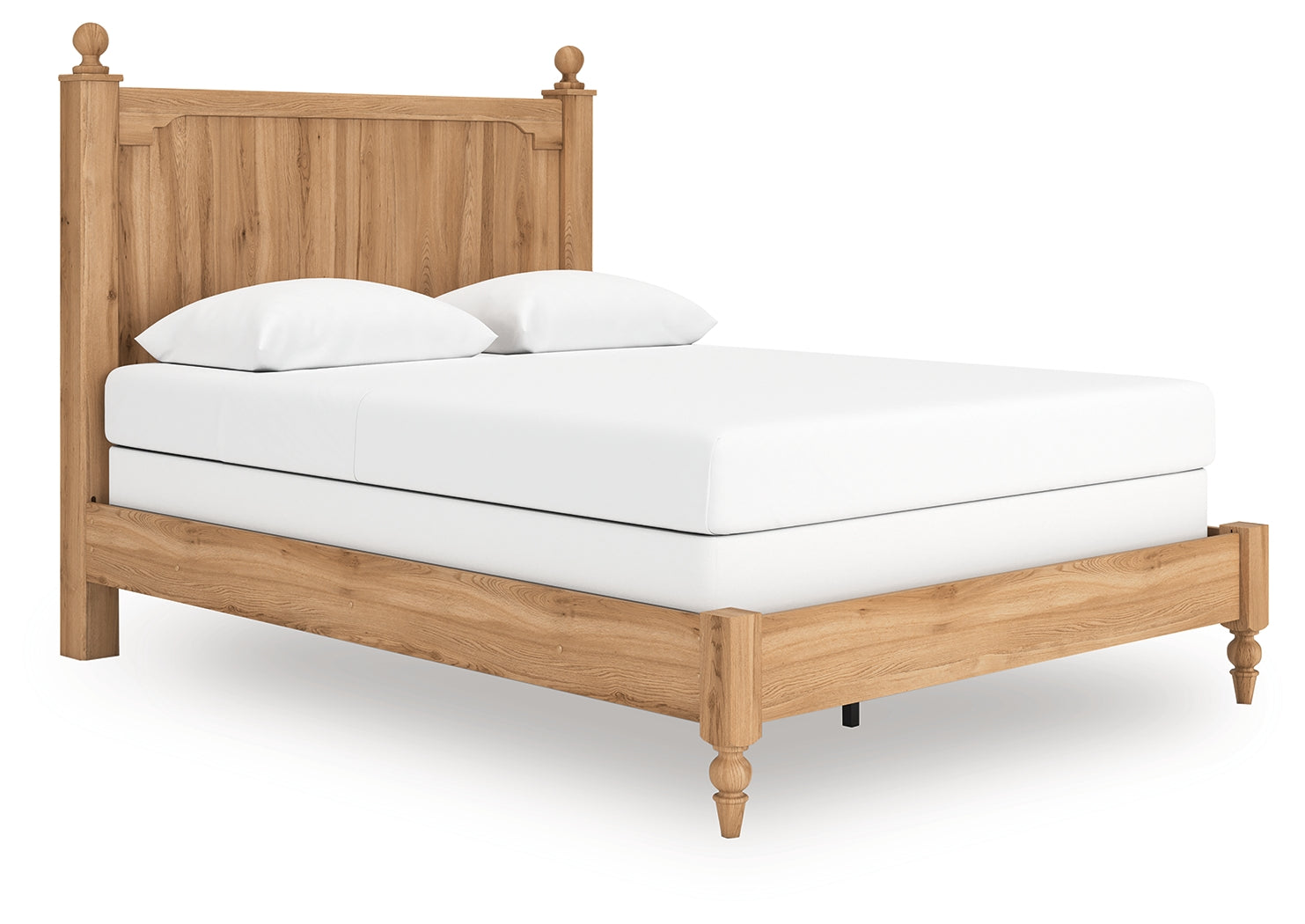 Aleaport Warm Brown Queen Panel Bed