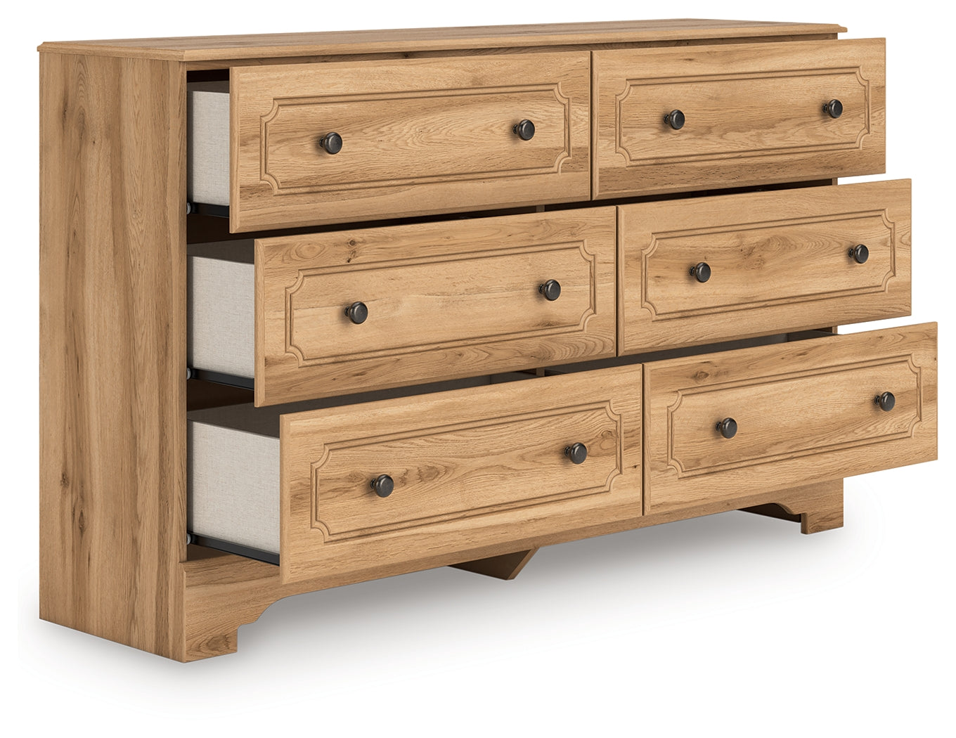 Aleaport Warm Brown Six Drawer Dresser