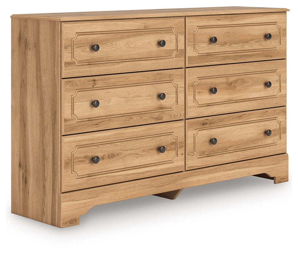 Aleaport Warm Brown Six Drawer Dresser