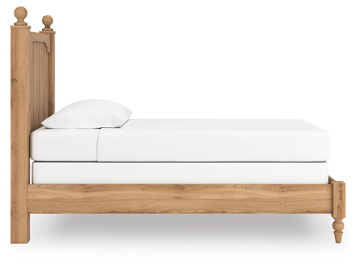 Aleaport Warm Brown Twin Panel Bed, Dresser and Mirror