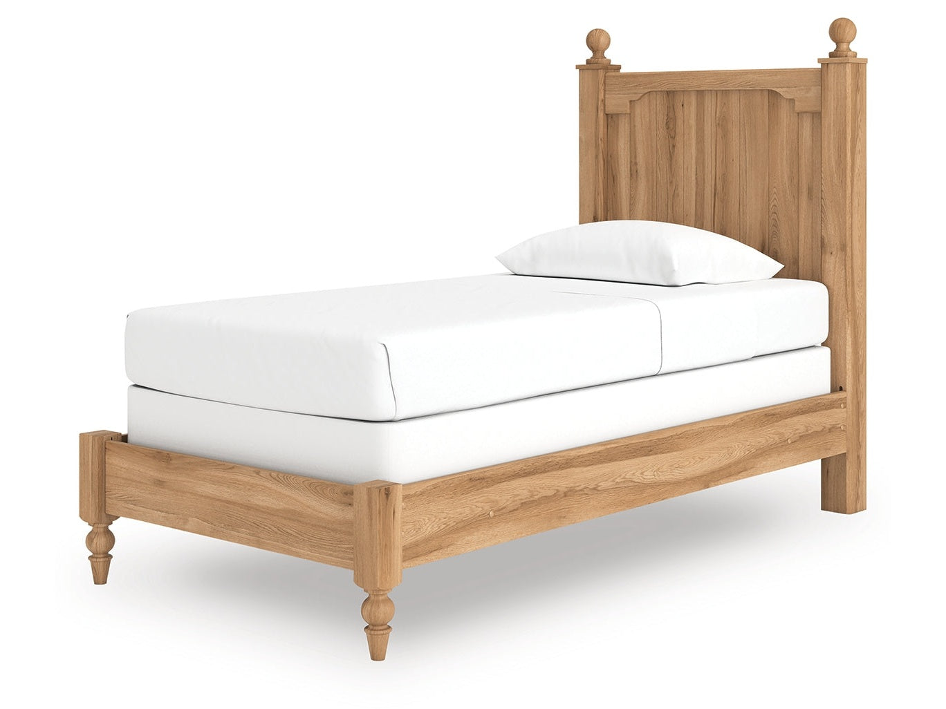 Aleaport Warm Brown Twin Panel Bed