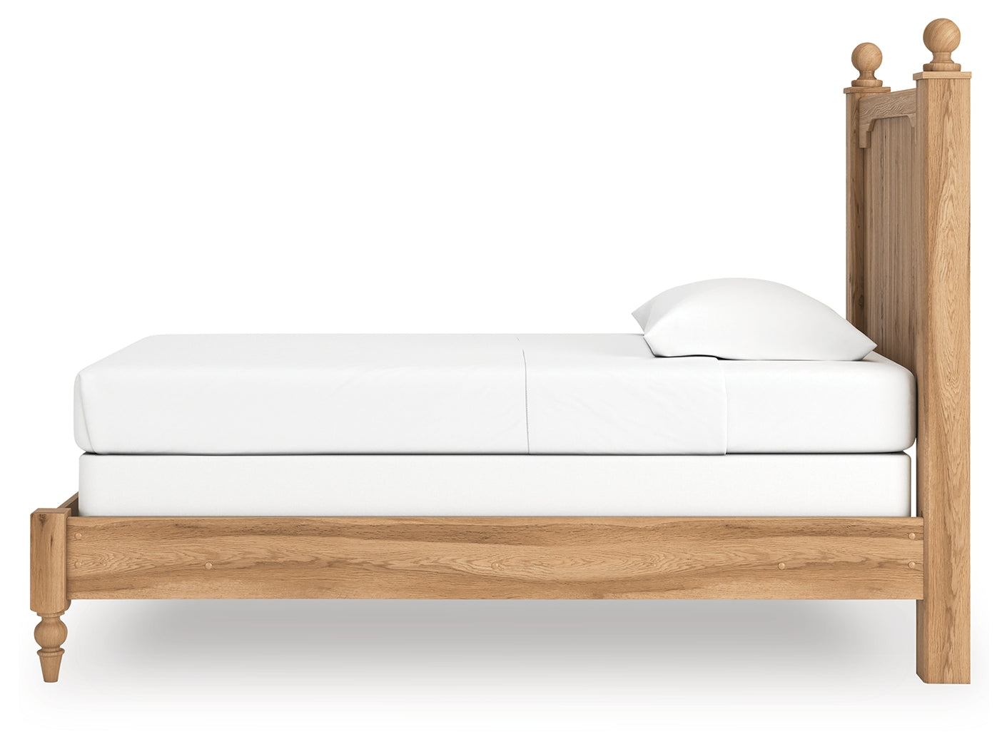 Aleaport Warm Brown Twin Panel Bed
