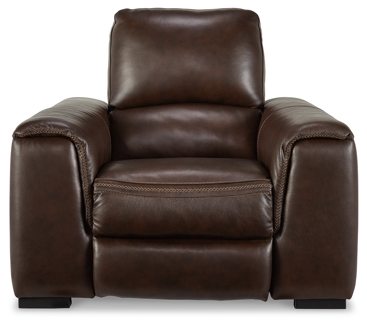 Alessandro Walnut Leather-match Power Recliner