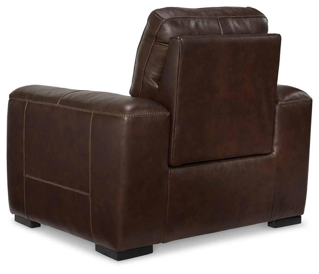 Alessandro Walnut Leather-match Power Recliner
