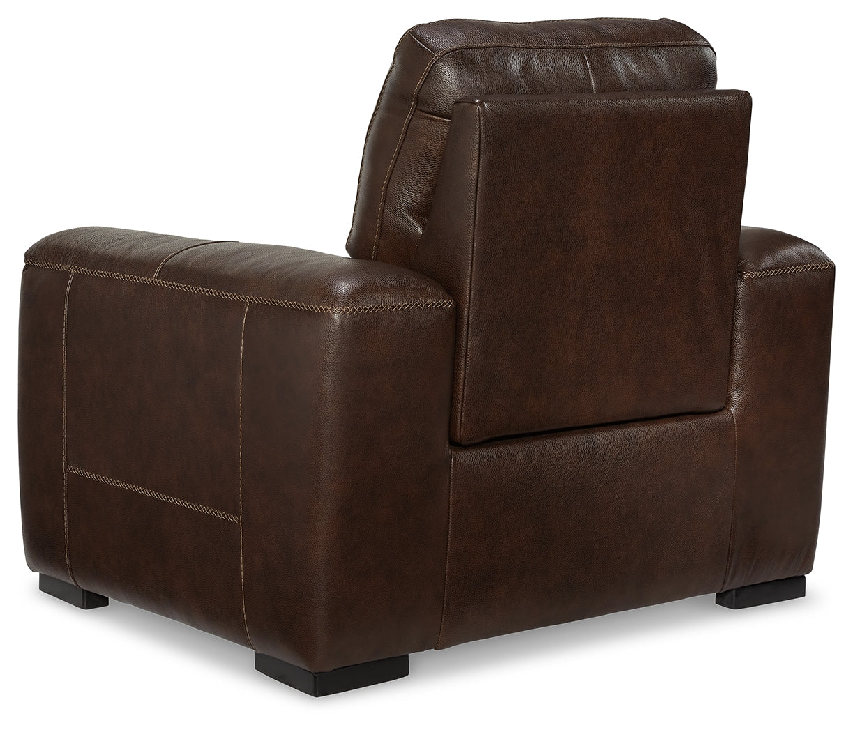 Alessandro Walnut Leather-match Power Recliner