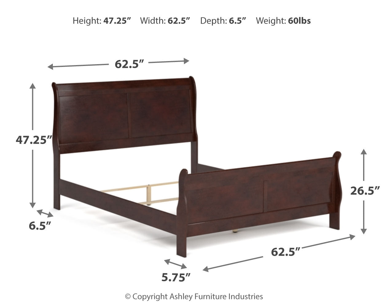Alisdair Queen Sleigh Bed, Dresser and Chest