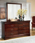 Alisdair Reddish Brown Dresser and Mirror