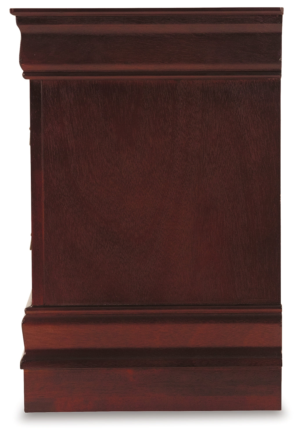 Alisdair Reddish Brown Full Sleigh Bed, Chest and Nightstand