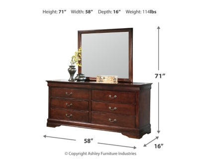 Alisdair Reddish Full Sleigh Bedroom Set, Brown
