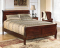Alisdair Reddish Brown King Sleigh Bed