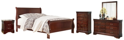 Alisdair Reddish King Sleigh Bedroom Set, Brown