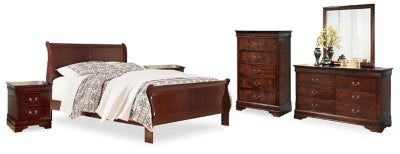 Alisdair Reddish King Sleigh Bedroom Set, Brown