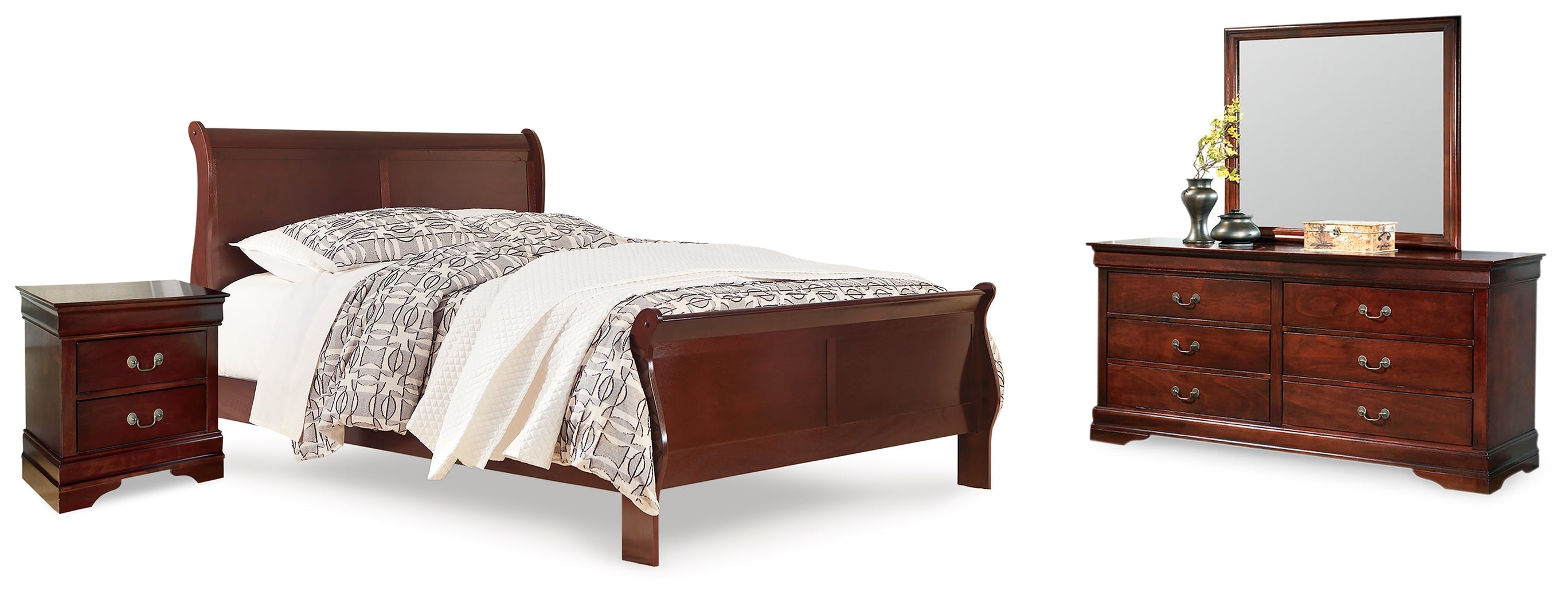 Alisdair Reddish King Sleigh Bedroom Set, Brown